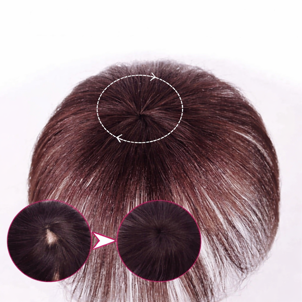 Clip-In Hair Topper Seamless Natural Look Secure Clip