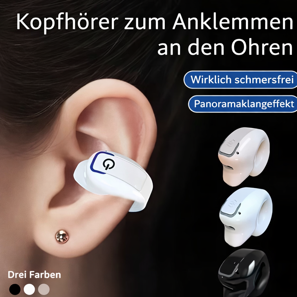 Clip-On Headphones Open-Ear Bluetooth 5.3