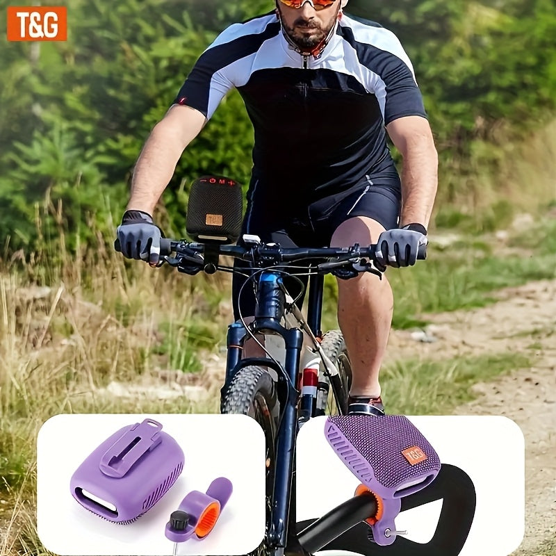 Clip-On Mini Speaker Wireless Bluetooth Rechargeable Silicone Clamp