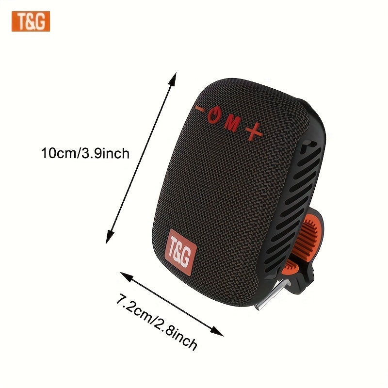 Clip-On Mini Speaker Wireless Bluetooth Rechargeable Silicone Clamp