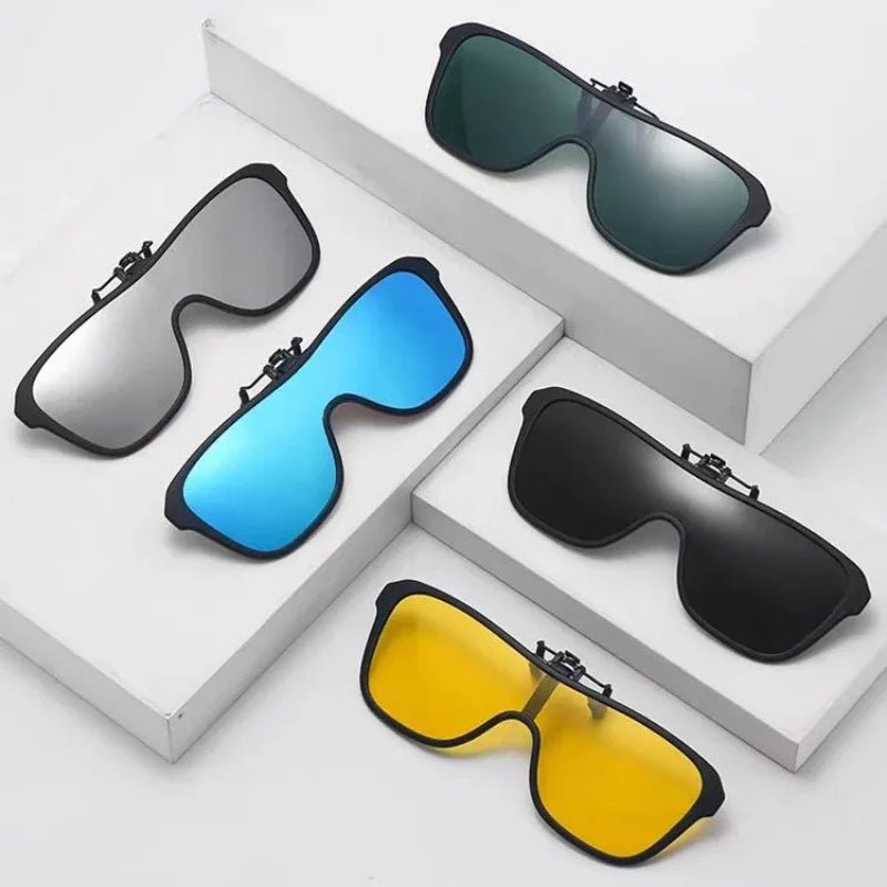 Clip-On Sunglasses Polarized Flip-Up UV400 Protection
