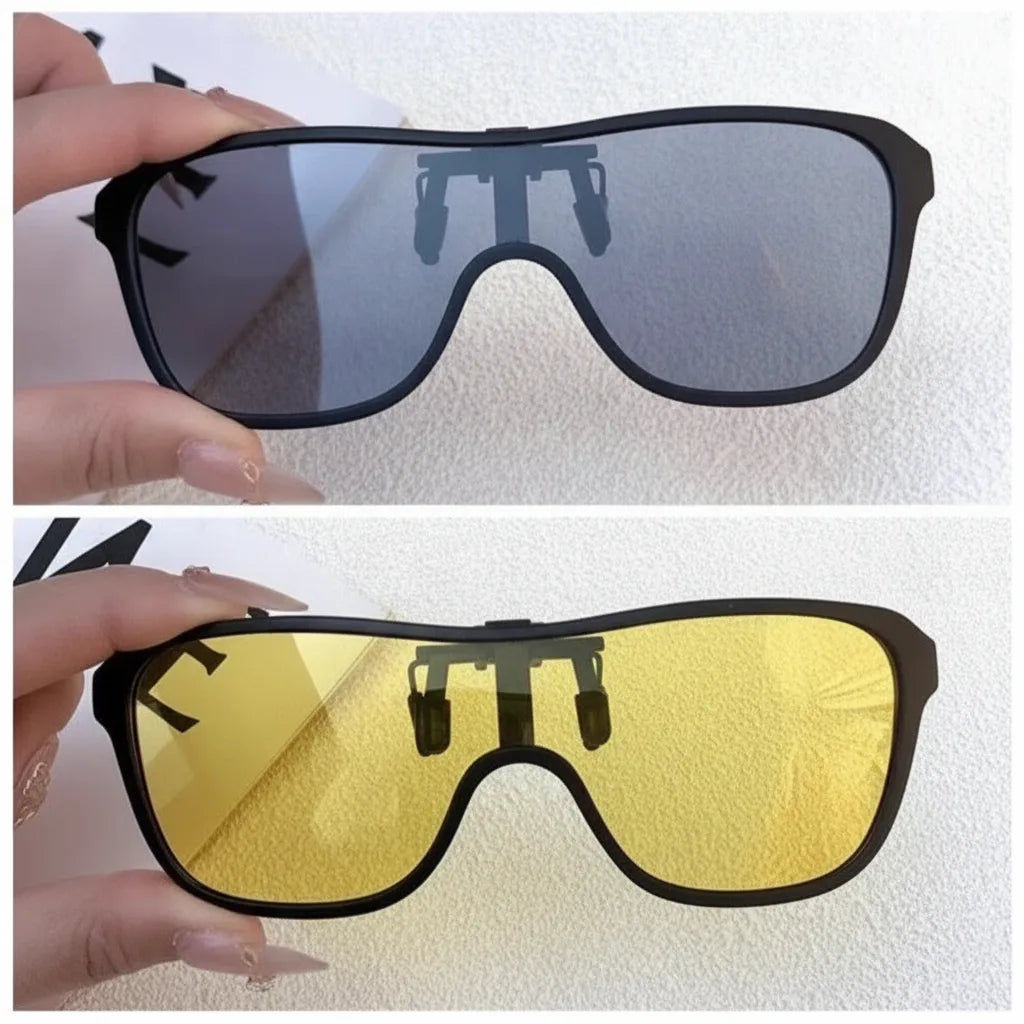 Clip-On Sunglasses Polarized Flip-Up UV400 Protection