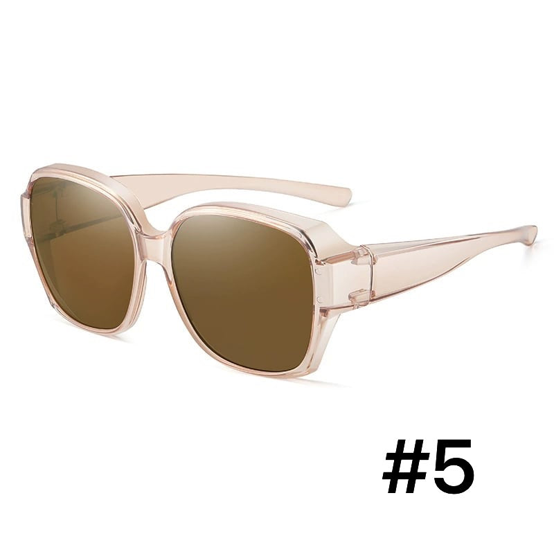 Clip-On Sunglasses Polarized & UV Protection Fits Over Glasses