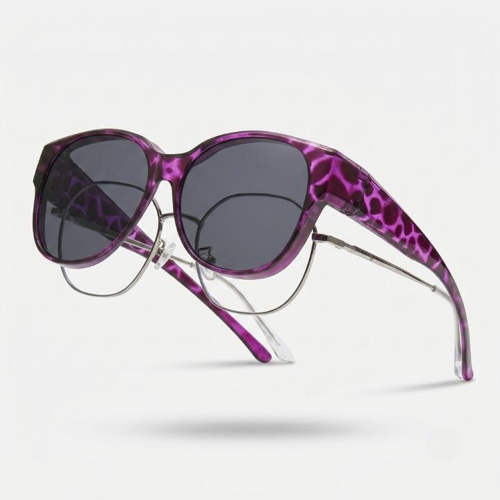 Clip-On Sunglasses Polarized & UV Protection Fits Over Glasses