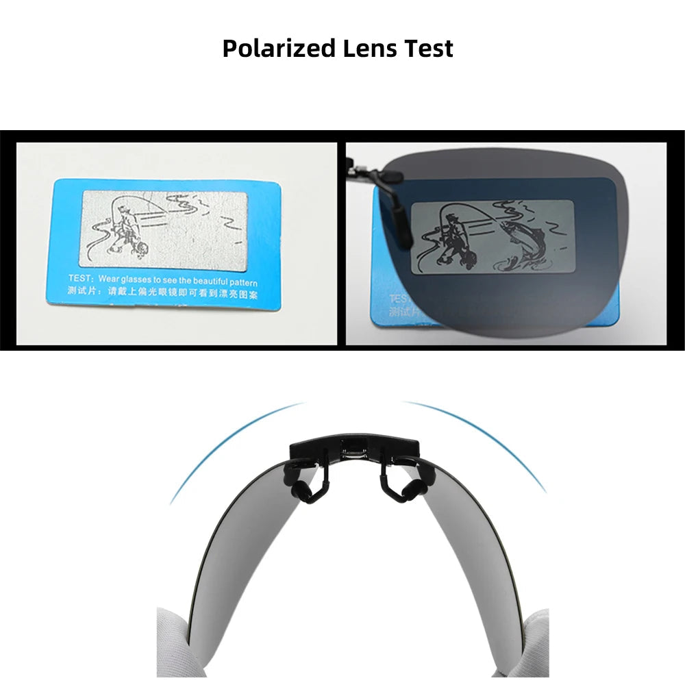 Clip-On Sunglasses Polarized UV400 Lightweight
