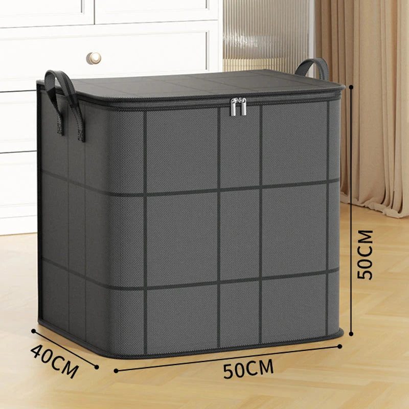 Closet Storage Bag Zippered Tear-Resistant Nonwoven & Reinforced Handles