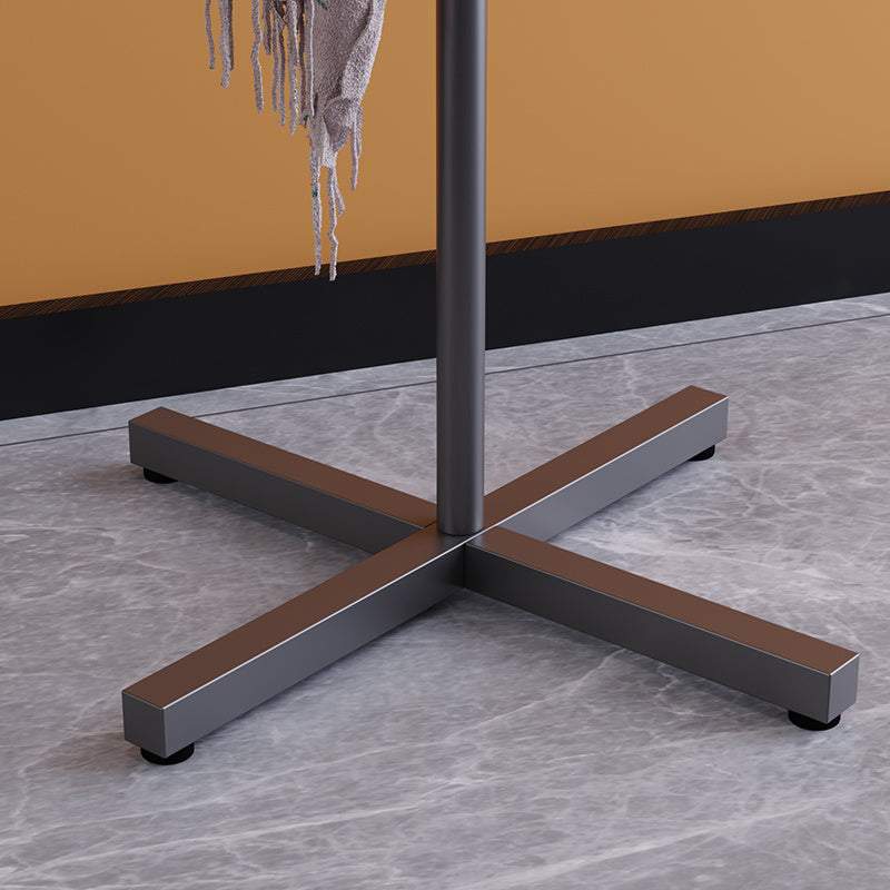 Clothes Rack Freestanding Powder-Coated Metal Multiple Hooks