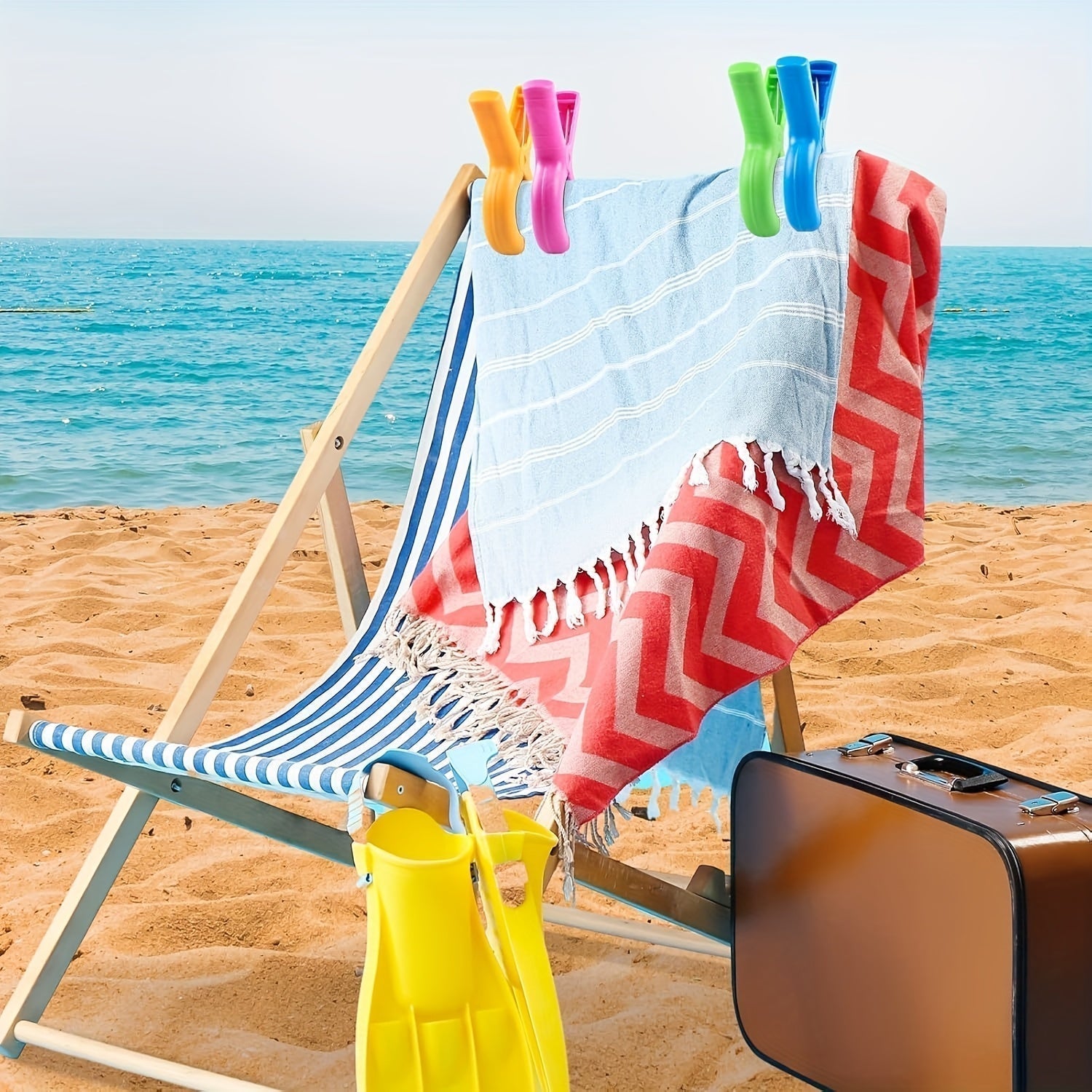 Clothespins Weatherproof Wind-Resistant Reusable 4-Pack