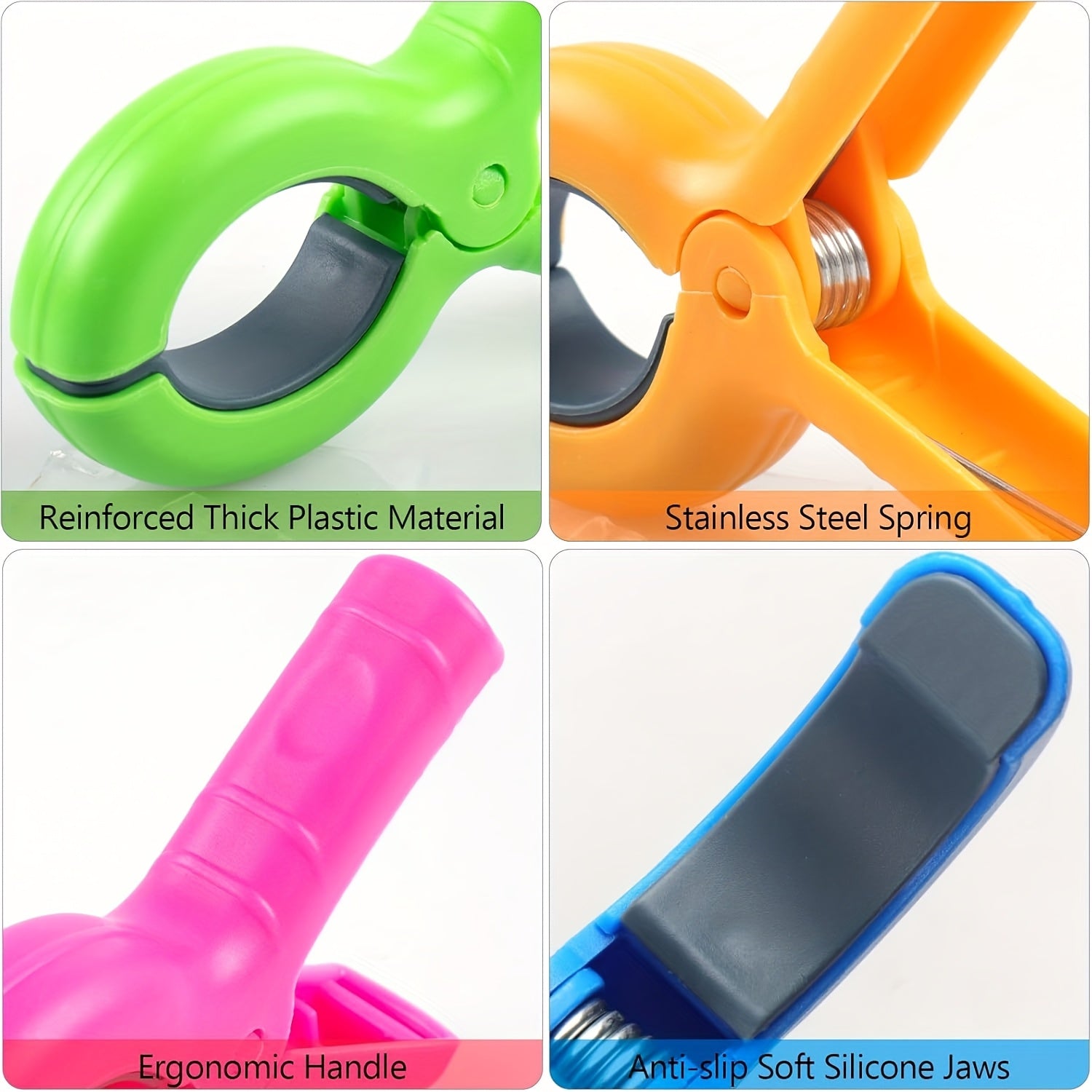Clothespins Weatherproof Wind-Resistant Reusable 4-Pack