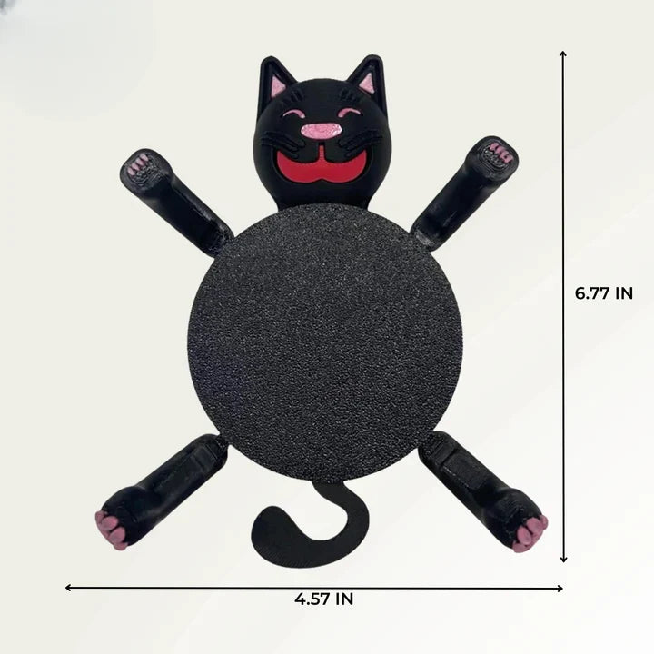 Coaster Cat-Shaped Heat & Water-Resistant
