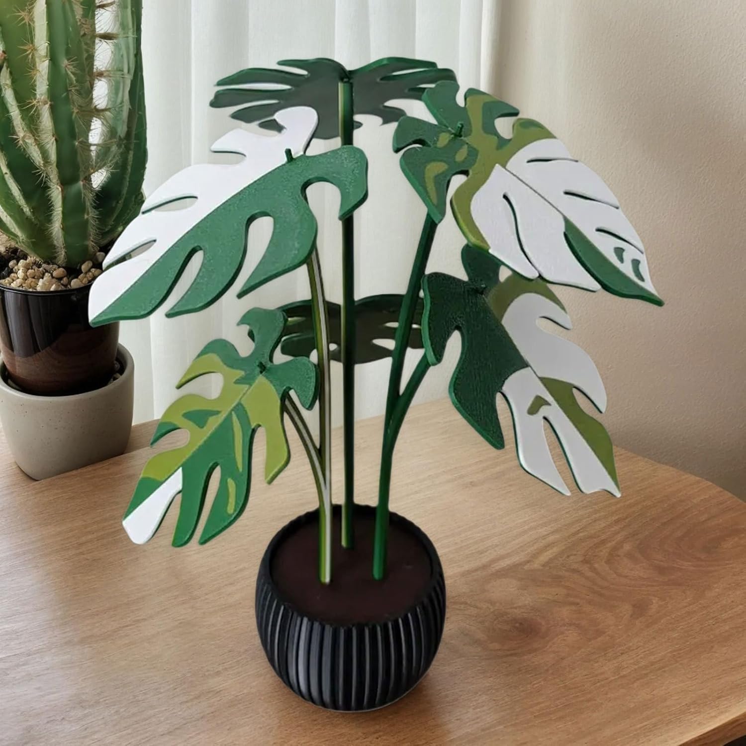 Coaster Monstera Realistic 3D Leaves Maintenance Free