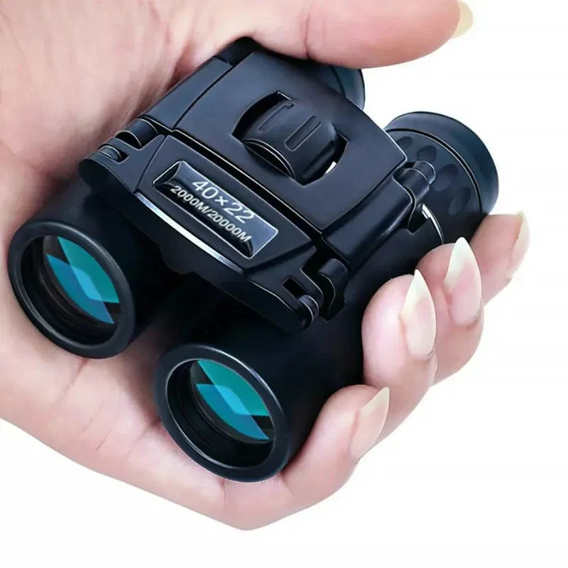 Compact Binoculars 8x Magnification Pocket-Sized Water-Resistant