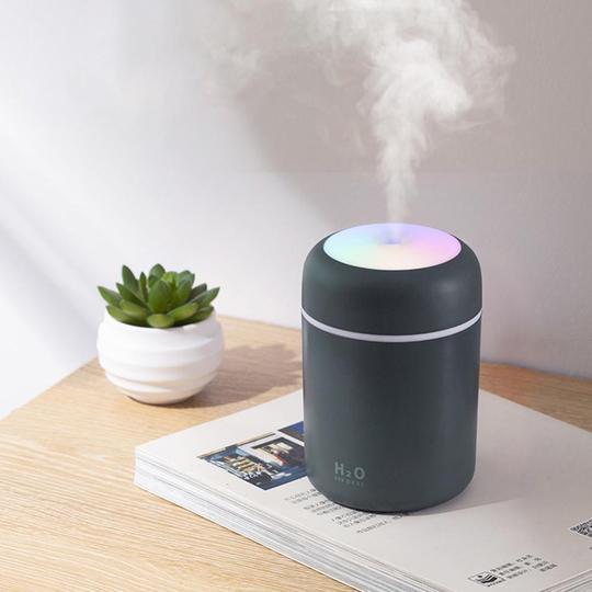 Compact Ultrasonic Humidifier Ultra-Fine Mist 300 ml Auto Shut-Off