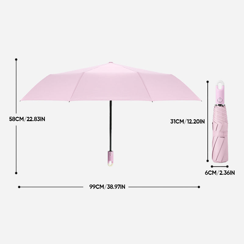 Compact Umbrella 360° Rotating Handle Automatic Open