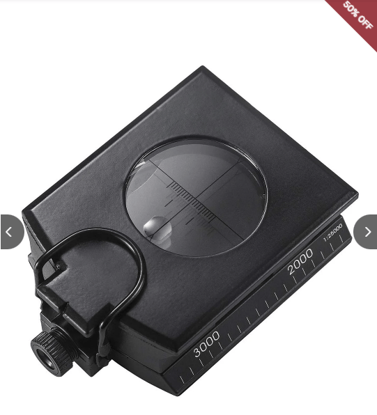 Compass Aluminum Alloy Clinometer Illuminated Dial