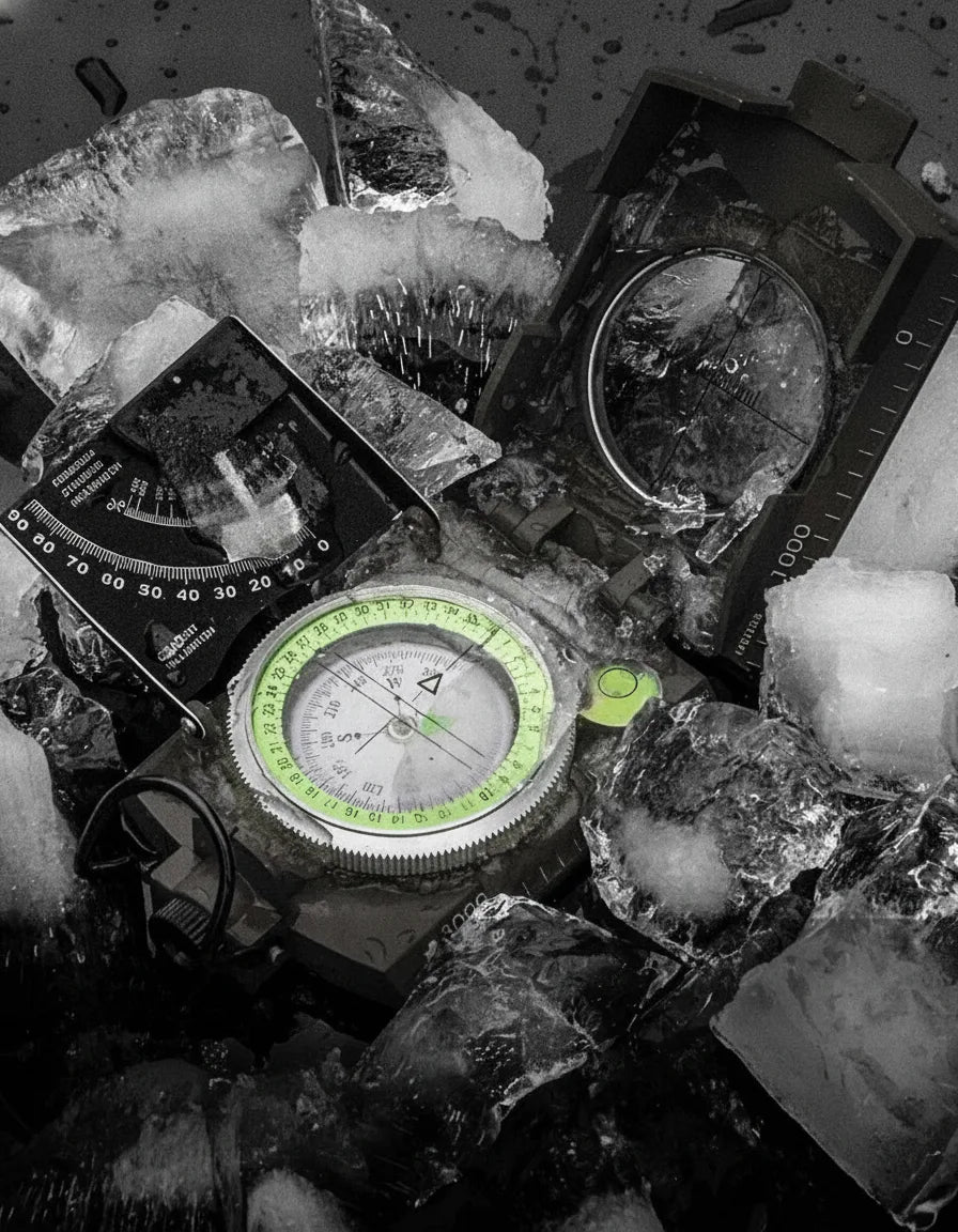 Compass Glow Needle & Integrated Clinometer Waterproof Aluminum