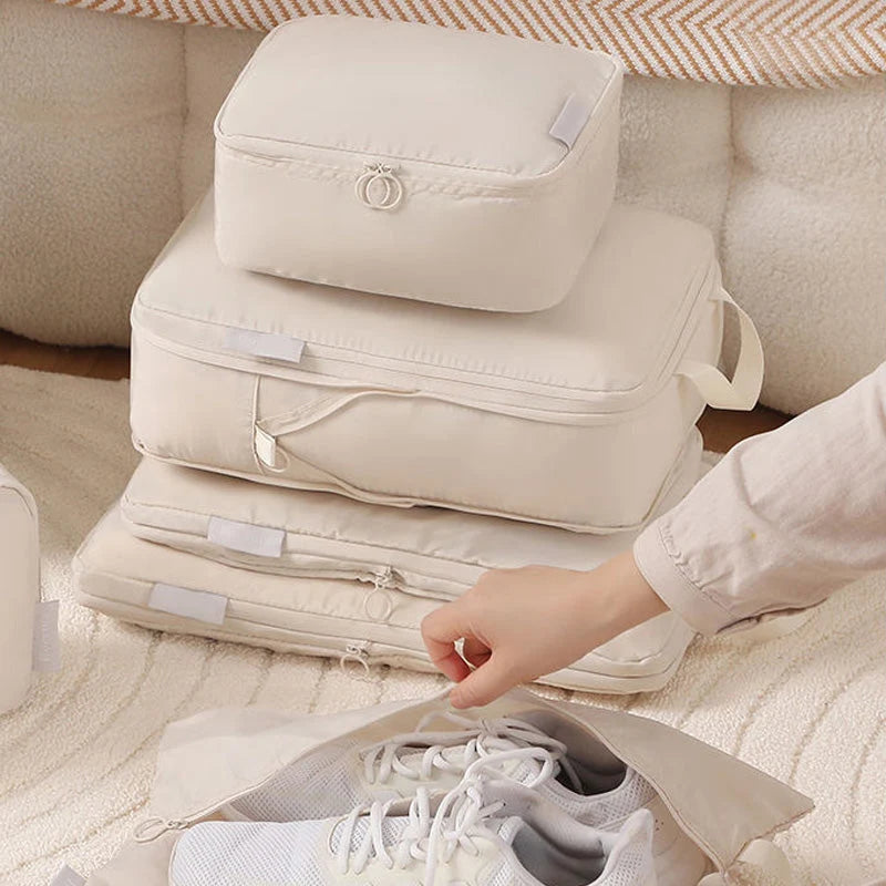 Compression Packing Bags Space-Saving Polyester Set of 6
