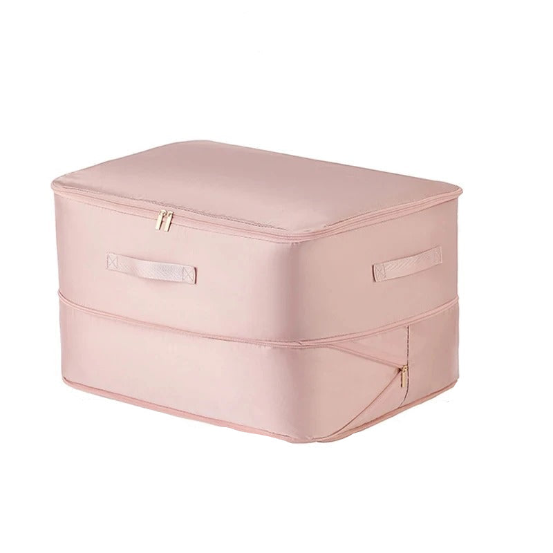 Compression Storage Bag Double Zipper 40% Space-Saving