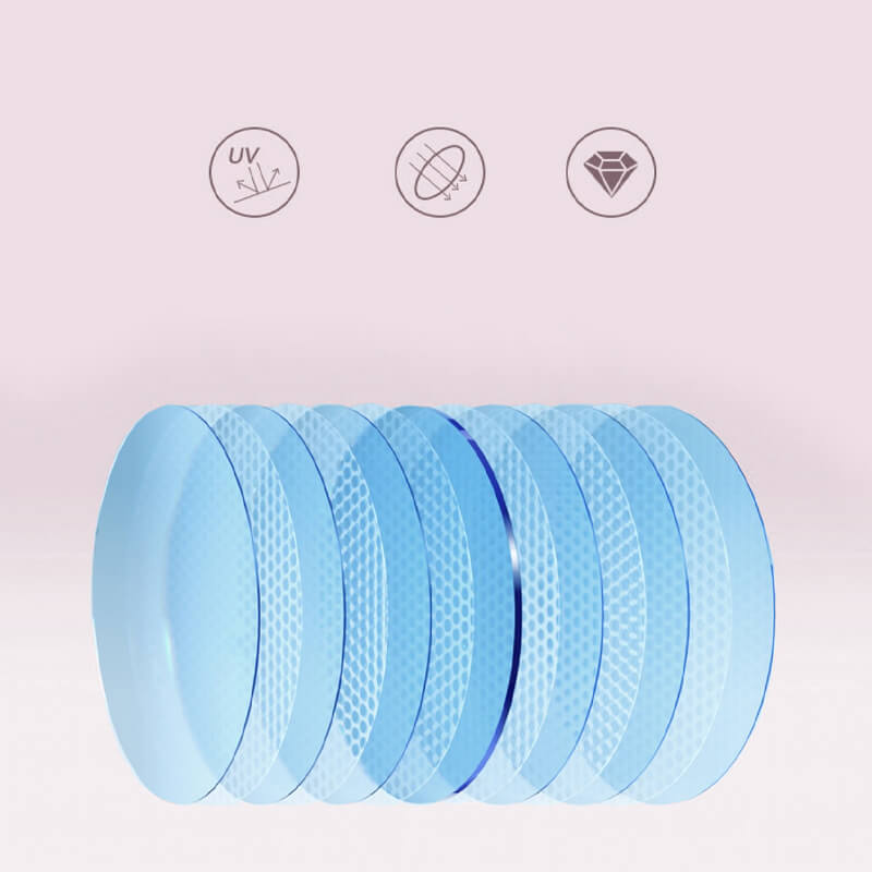 Computer Glasses Round Frame Blue Light Filter Lightweight