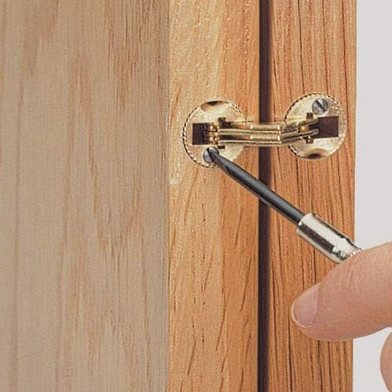 Concealed Hinges Recessed Invisible Brass 180 Degree