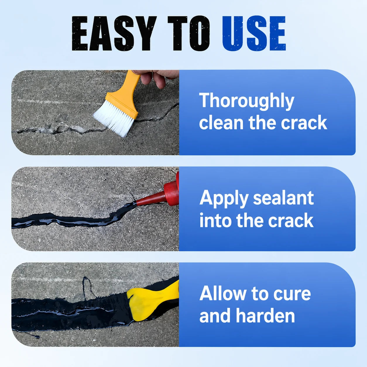 Concrete Crack Sealant Waterproof & Weatherproof High Adhesion