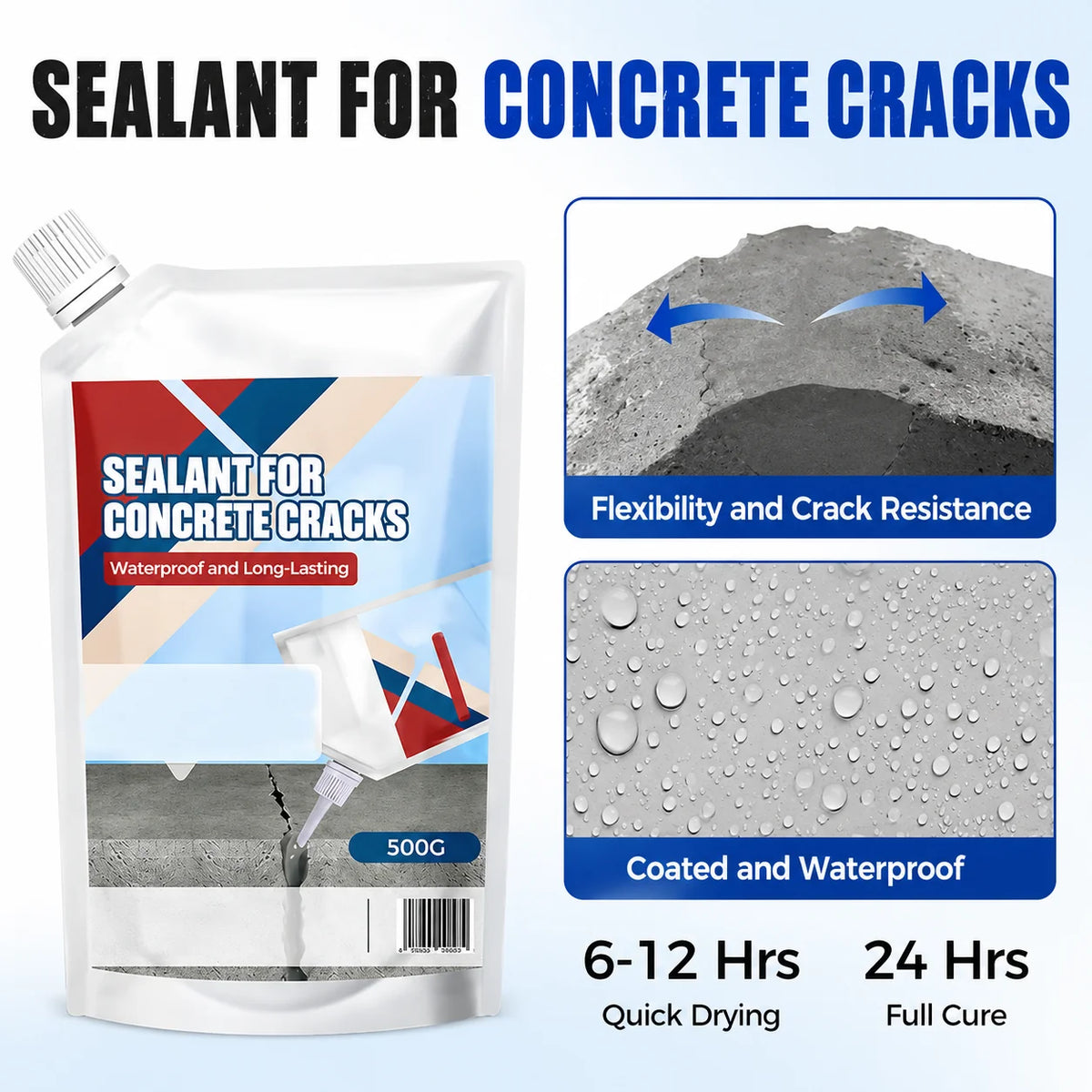 Concrete Crack Sealant Waterproof & Weatherproof High Adhesion