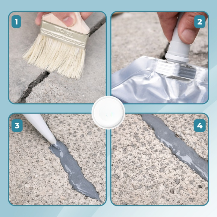 Concrete Repair Adhesive Quick-Sealing Weather-Resistant & Non-Toxic
