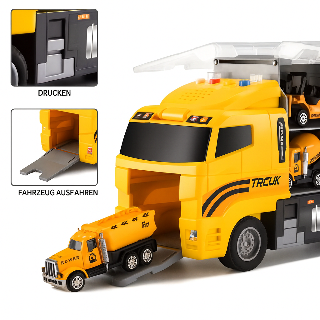 Construction Vehicle Set Realistic Multi-Vehicle Alloy & ABS Child-Safe
