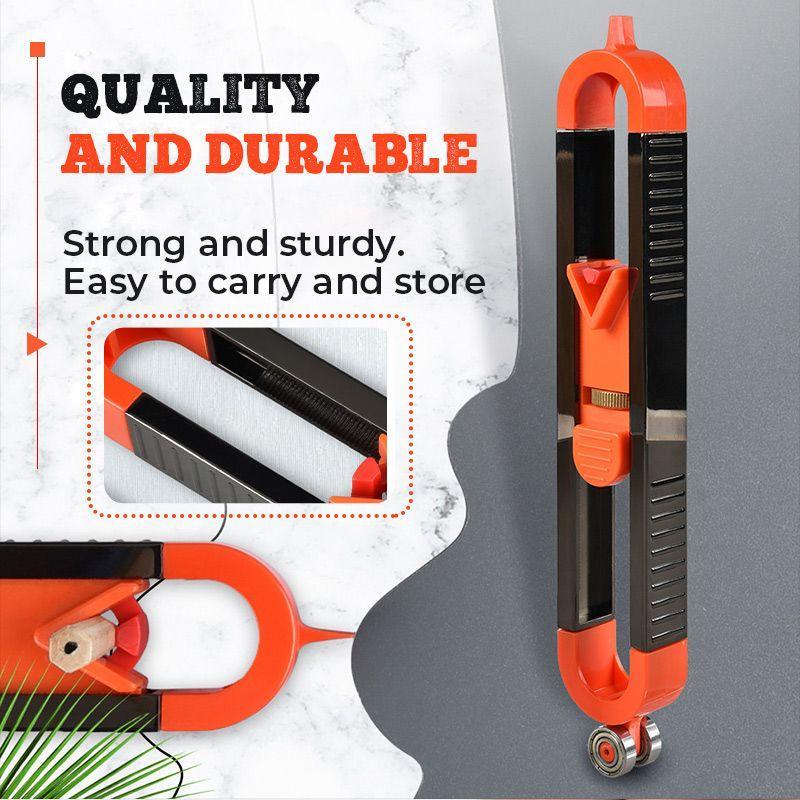 Contour Gauge Tool Locking Mechanism Double-Sided Metal & ABS