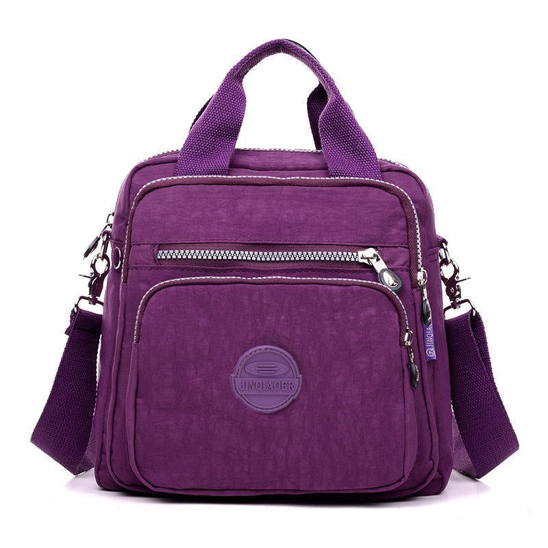 Convertible Bag 3-in-1 Handbag Shoulder Backpack Water-Resistant Nylon