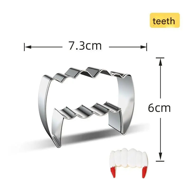 Cookie Cutter Set Halloween Stainless Steel 7-Piece Dishwasher Safe