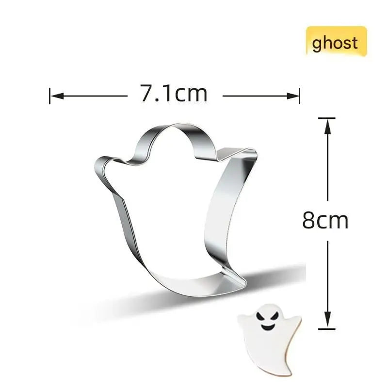 Cookie Cutter Set Halloween Stainless Steel 7-Piece Dishwasher Safe