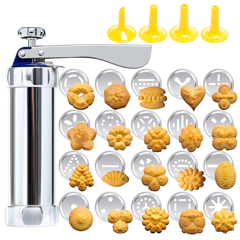 Cookie Press 20 Stainless Steel Plates Dishwasher-Safe