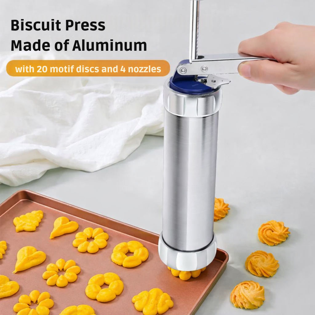 Cookie Press 20 Stainless Steel Plates Dishwasher-Safe