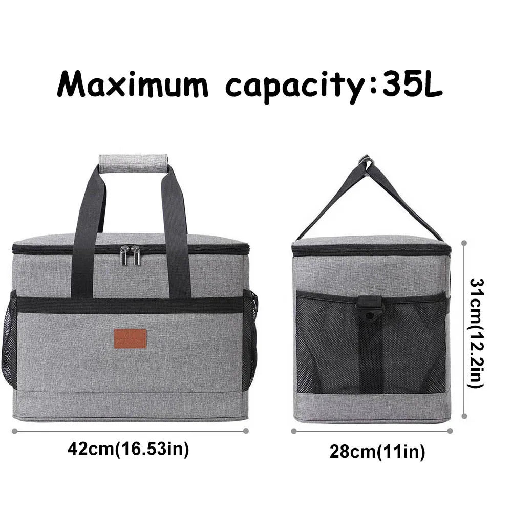 Cooler Bag 35-Liter Insulated Foldable & Removable Shoulder Strap