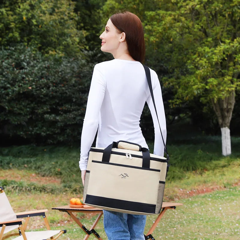 Cooler Bag Insulated Large Capacity Detachable Strap