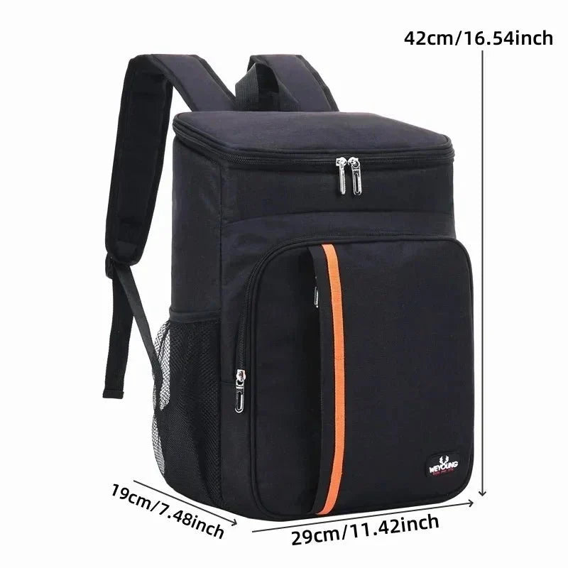 Cooler Bag Thermal Foil Lining Front & Bottle Pockets
