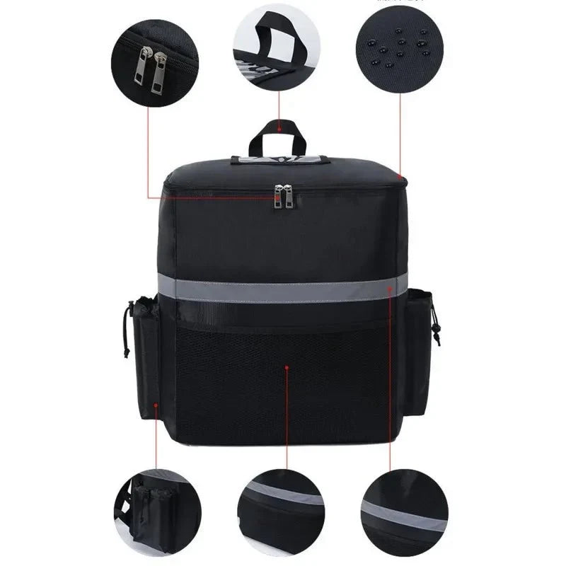 Cooler Bag Thermal Foil Lining Front & Bottle Pockets