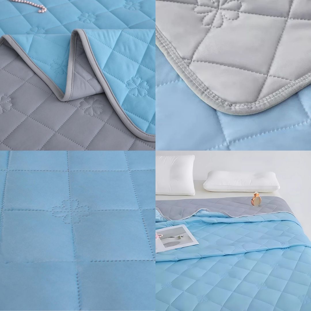 Cooling Blanket Silk Fiber Temperature-Regulating Breathable & Moisture-Wicking