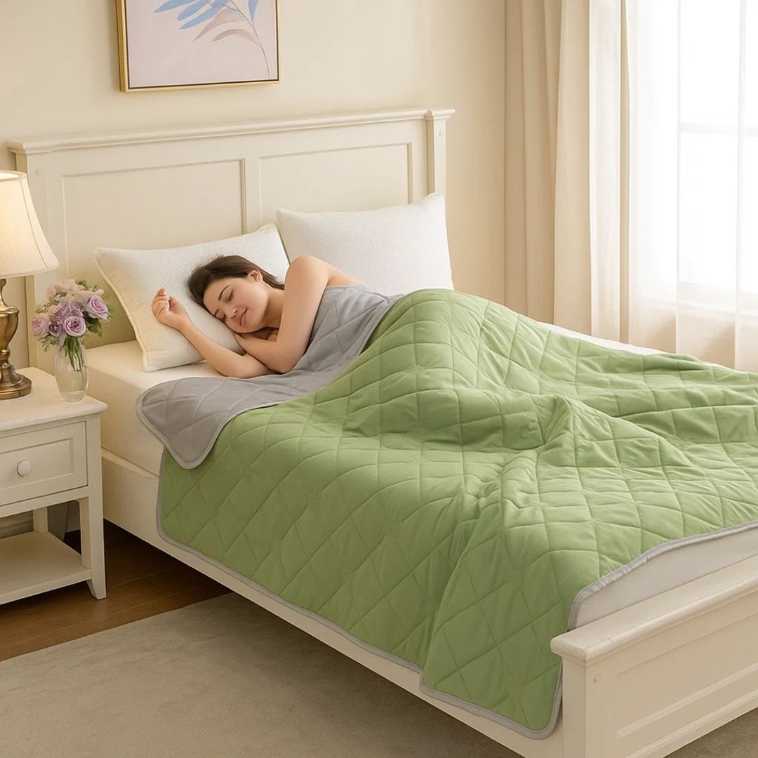Cooling Blanket Silk Fiber Temperature-Regulating Breathable & Moisture-Wicking
