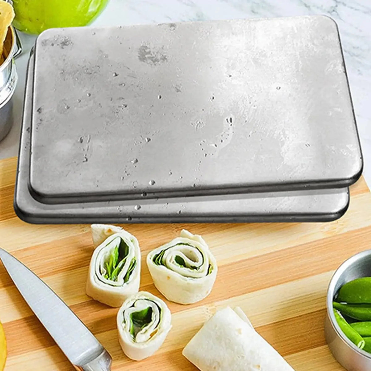 Cooling Pack Stainless Steel Slim Reusable Set of 2