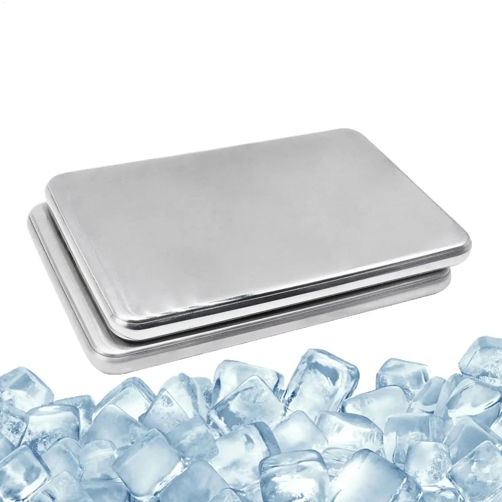 Cooling Pack Stainless Steel Slim Reusable Set of 2