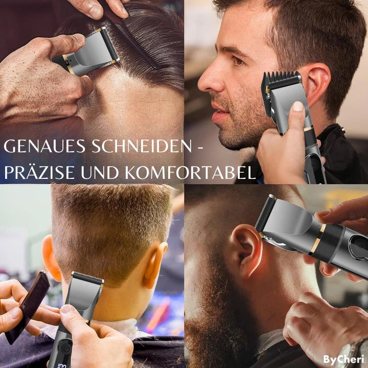 Cordless Trimmer Titanium-Ceramic Blade 8 Guide Combs