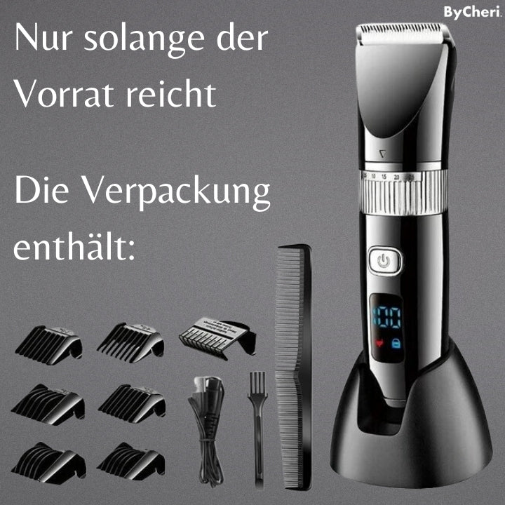 Cordless Trimmer Titanium-Ceramic Blade 8 Guide Combs