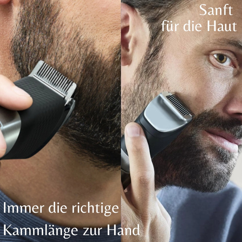 Cordless Trimmer Titanium-Ceramic Blade 8 Guide Combs