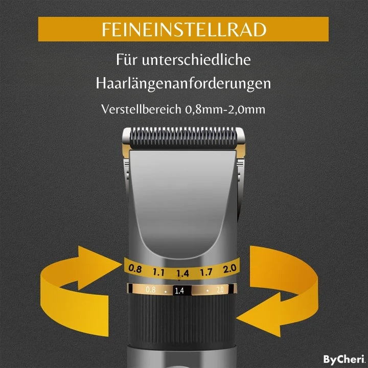 Cordless Trimmer Titanium-Ceramic Blade 8 Guide Combs
