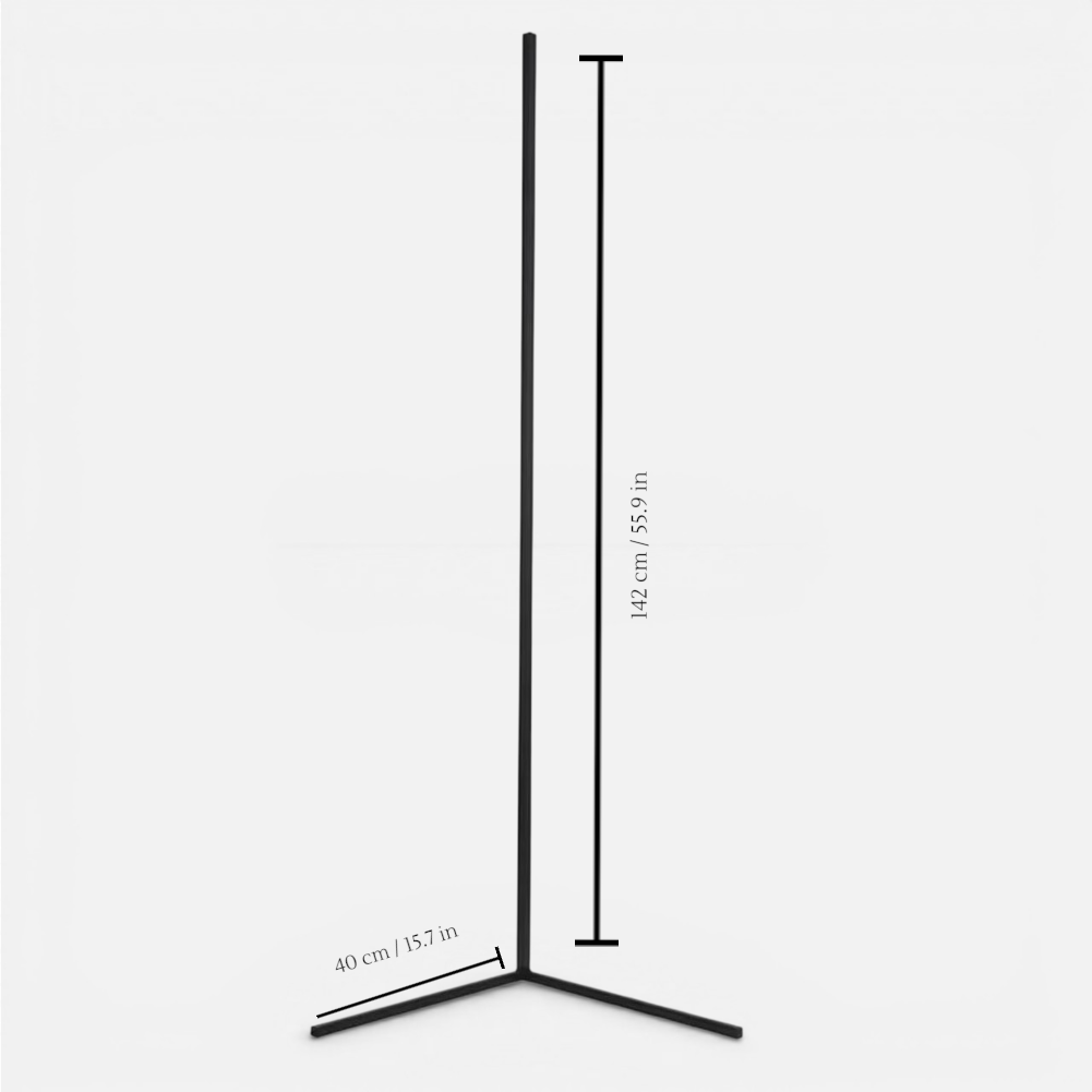 Corner Floor Lamp Dimmable LED Remote Control