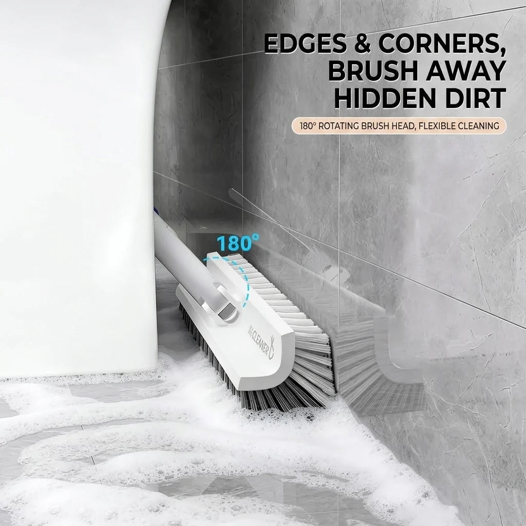 Corner & Grout Brush 180° Rotating Head Stiff Bristles