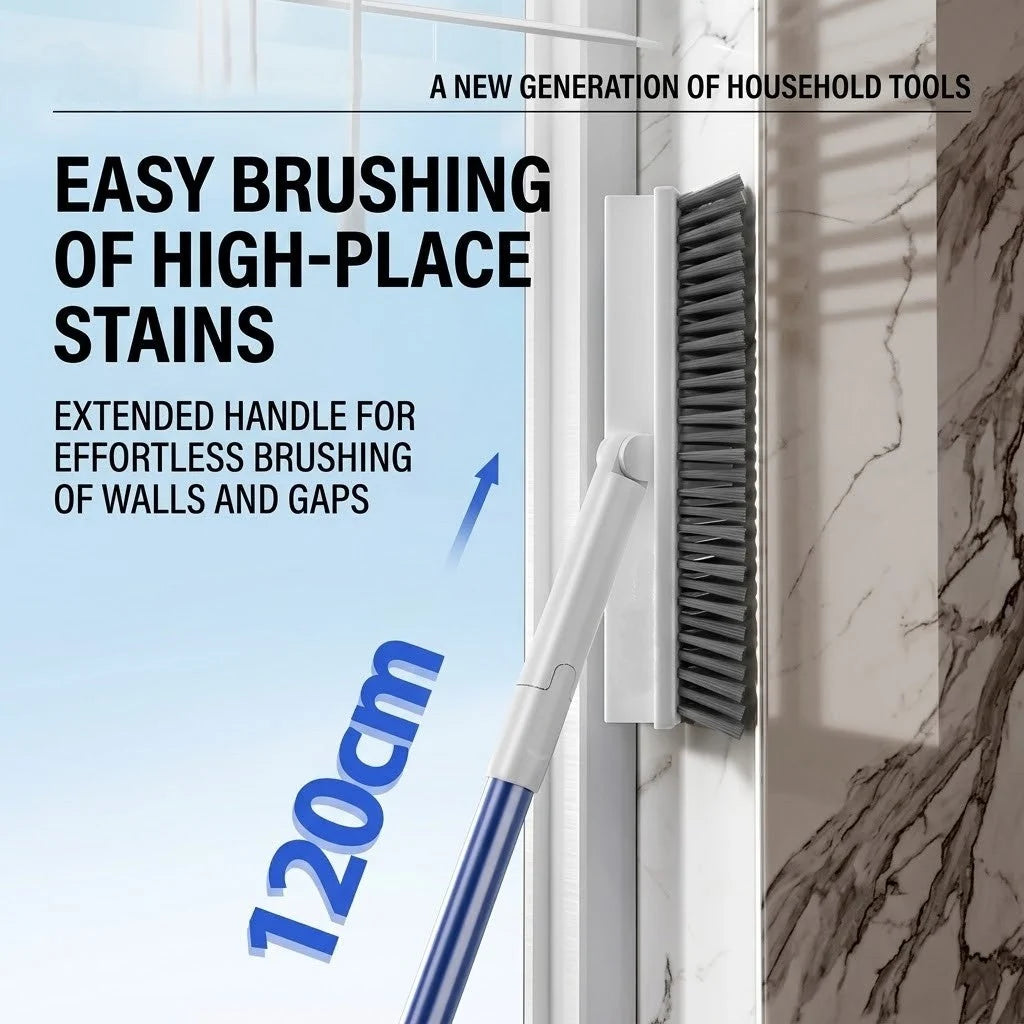 Corner & Grout Brush 180° Rotating Head Stiff Bristles