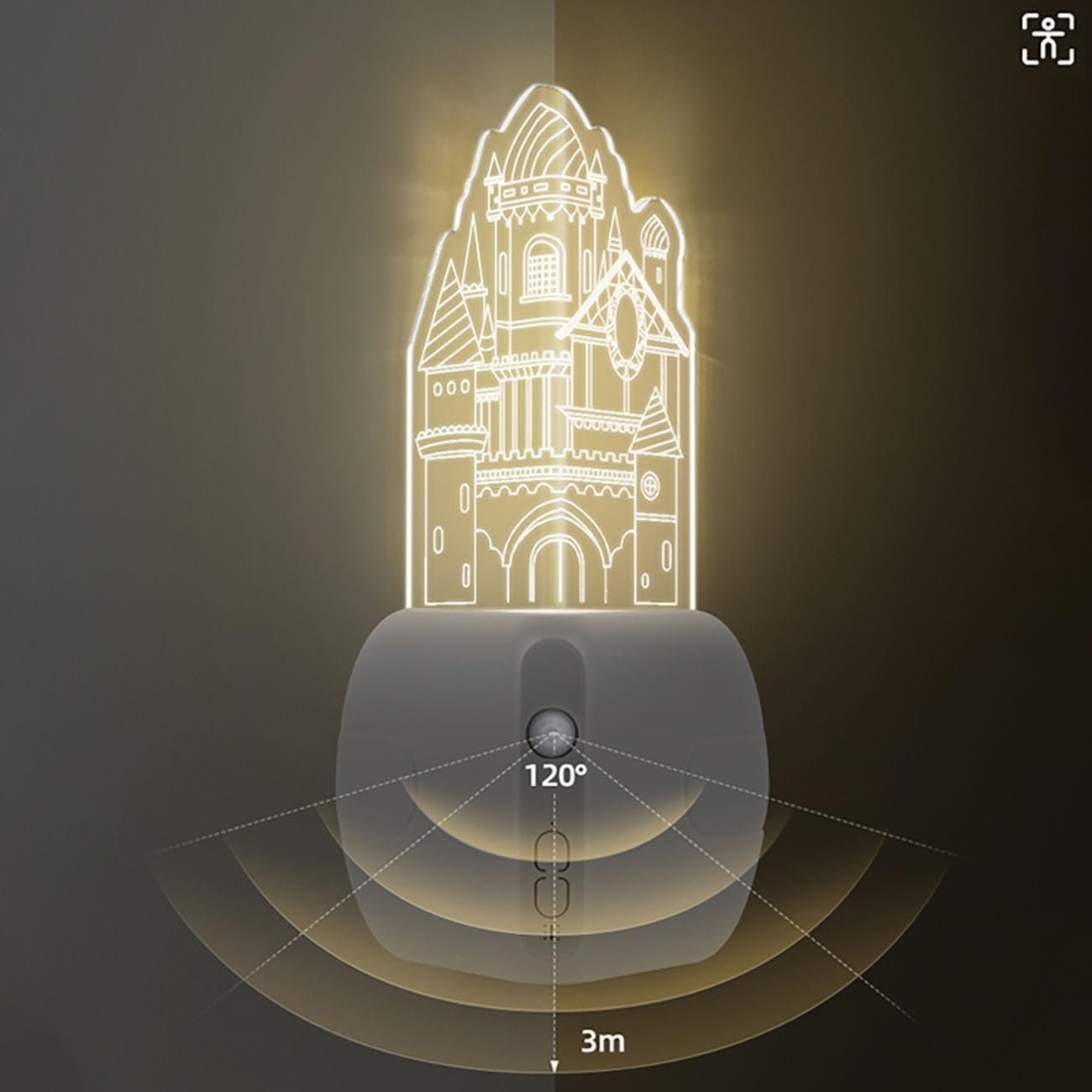 Corner Night Light Motion-Activated Magnetic Mount
